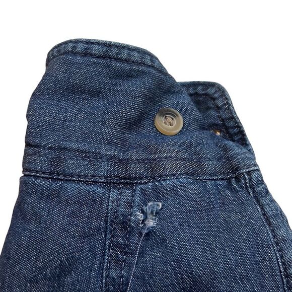 Wrangler Sherpa Lined Denim Shirt Jacket Shacket M Medium Blue - Picture 13 of 14